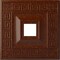 Ekena Millwork Eris Medallion (Canopies up to 9 7/8"), 18"W x 18"H x 3 1/2"ID x 1 1/8"P, Burnished Mahogany Crackle CM18ERBMC - alternate 1